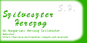 szilveszter herczog business card